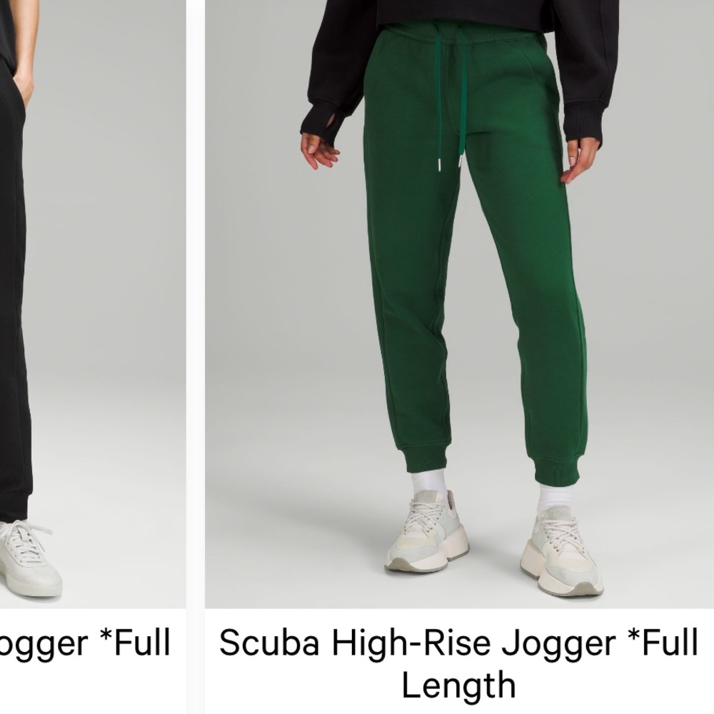 lululemon athletica Scuba High-Rise Joggers in Forest Green